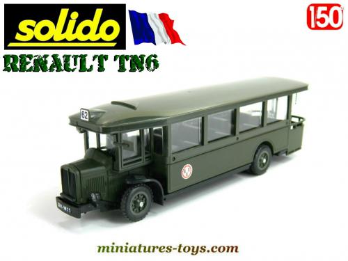 Le TN6 Renault autobus militaire en miniature de Solido au 1/50e