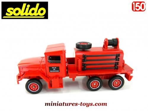 Solido 1/50 – Camion Kaiser Jeep 6x6 Dépannage (USA) – Repeint Maison – Vert – BE
