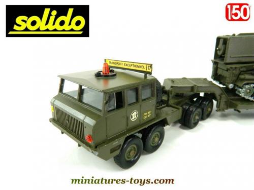 VÉHICULE MILITAIRE MINIATURE SOLIDO Porte char Berliet T12 ET Char AMX