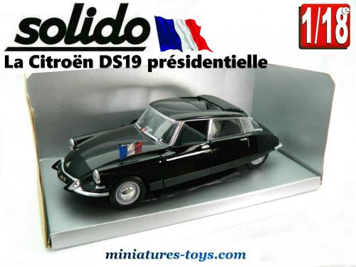 Citroën DS Présidentielle 1963 Solido 1/12, Métal, Fabrication Française, Occasion