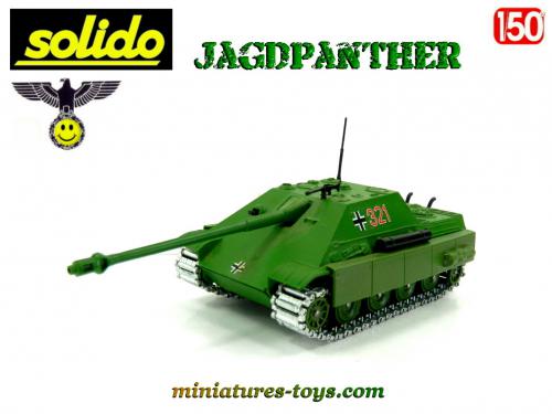 Miniature Solido Char Jagdpanther – 1:50, Métal, Véhicule Militaire Allemand, Hiver