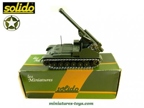 Solido 1/50, blindé US canon Automoteur M41 Gorilla, WW2, version 1969 Tbe (153