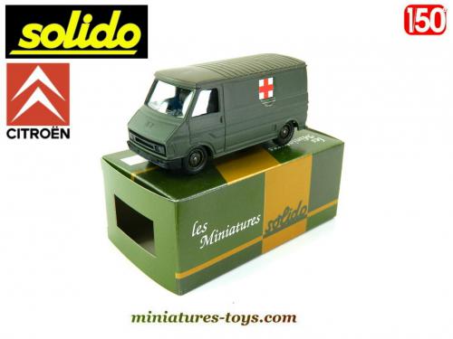 Solido 1/50 – Ambulance Citroën C35 – Vert – Neuf Avec Accessoires (N°268)