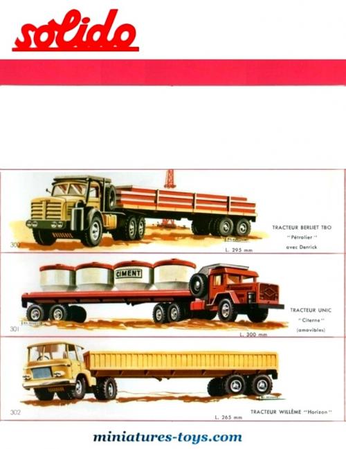 Camion Willeme avec remorque double