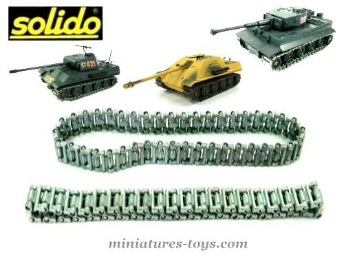 SOLIDO KIT GALETS DE ROULEMENT GRIS CHAR TIGRE PANTHER /& JAGDPANTHER .