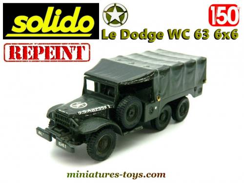 Miniature Solido Hachette 1:50 - Camion De Pompiers Dodge 6x6 1975 Avec Remorque, Occasion En Bon état
