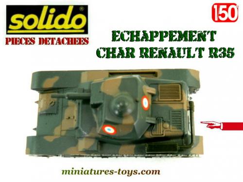 La Planche De Marquage Du Char Renault R35 En 1940 Miniature Solido Au R35 Char Miniature Marquages Francais 1940 Verem 1 50 A 77539