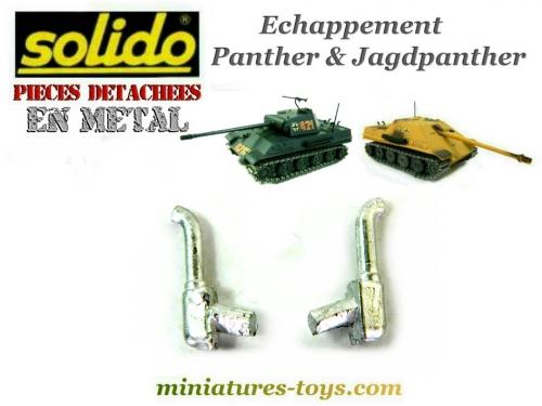 Pots D'échappement En Alliage Pour Jagdpanther Solido - Lot De 2, échelle 1:2, Reproduction Métal