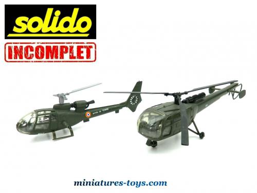 Solido 1/18 Hélicoptère Militaire Alouette III - Modèle Réduit Solido