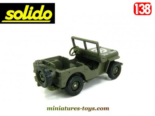 SOLIDO, Jeep willys ambulance sanitaire brancard militaire armée