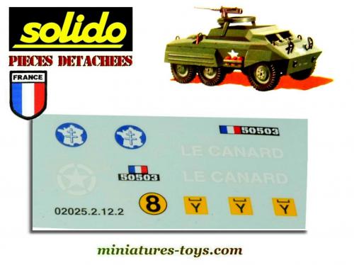 Solido 1/50 - Combat Car M20 CANARD - 2e DB Française - WW2 - Neuf Sous Boîte