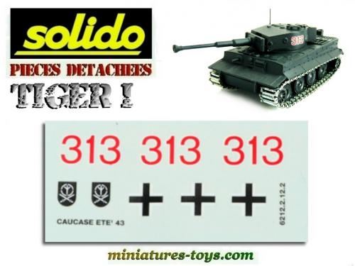 Solido Char Tigre 131 – Maquette Militaire 1:50, Camouflage Sable