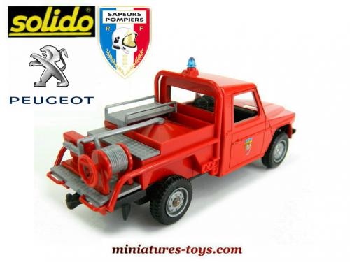 Le Peugeot P4 pick-up CCF Picot pompiers forestiers miniature de Solido au 1/43e