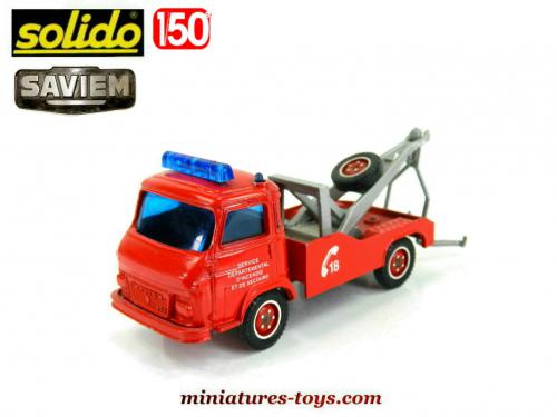 Maquette Solido Saviem SG4 Pompiers Ste Maxime - Échelle 1/50 - Boîte D'origine 1980 - RARE