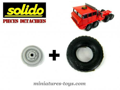 Roues Solido Pour Berliet T12 Militaire - Lot De 2, échelle 1:50, Occasion En Très Bon état