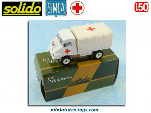 Miniature SOLIDO SIMCA UNIC SUMR 4x4 Militaire Avec Canon – N°235 & 239, état TBE