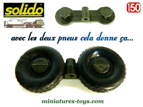 Miniature Solido 211 – Berliet T12 Porte Char – Vert Métal – Occasion France