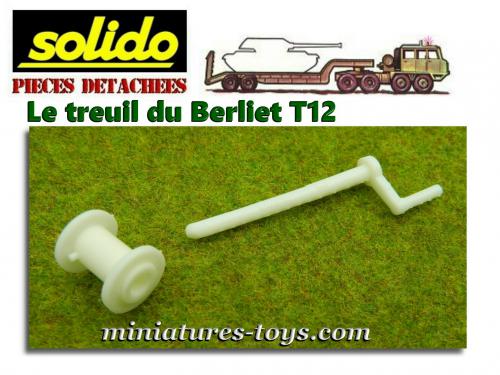 SOLIDO Berliet porte char T12 militaire kaki foncé +rétrov