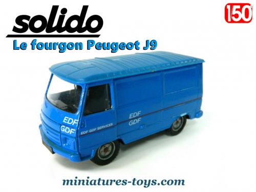 LE5514 NOREV 471953 1/43 Camion Peugeot J5 EDF GDF 2002 bleu grand velay 43 3551094719530