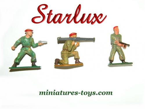 Figurine Starlux - Soldat Parachutiste Debout Avec Arme, Modèle Vintage !