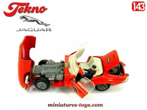 Miniature ancienne Tekno Jaguar type E cabriolet made in Danemark années 60 - Collection