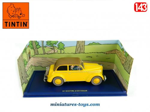 VOITURE TINTIN FORD V8 cabriolet n°34 Sceptre Ottokar 1/43 Neuf Box