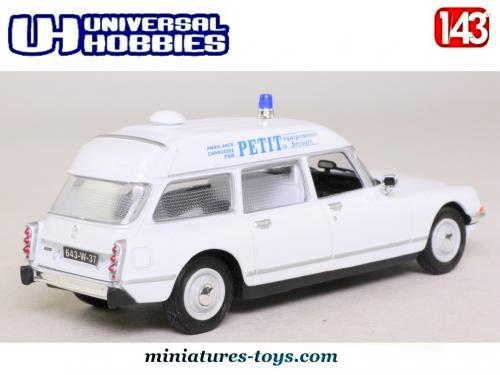 Modèle Réduit Citroën ID19 Ambulance 1963 Atlas 1/43 - Métal, Occasion Bon état
