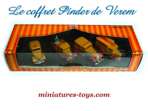 CIRQUE PINDER SOLIDO / VEREM RARE COFFRET DE 4 VEHICULES PINDER au 1