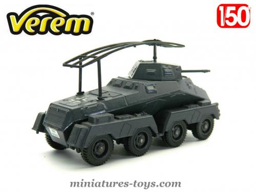 Micro Machines Galoob 1987 - Véhicule Militaire Allemand SdKfz 222 Blindé Gris, Occasion