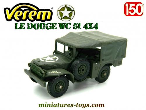 Dodge WC51 4x4 avec remorque - Échelle 1/50e - Solido - Conrad Military