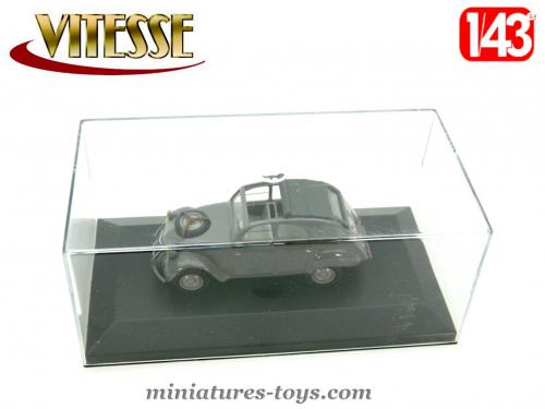 Voiture Miniature Citroën 2CV 1955 - Échelle 1/43 - Vitesse - Capote Ouverte, Malle Bombée - Occasion Avec Boîte
