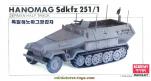 Le kit de l'Hanomag Sdkfz 251/1 par Academy Minicraft au 1/35e