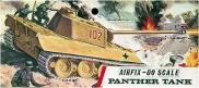 Le kit du char Panther au 1/76e d'Airfix en sachet des années 1960