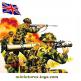 Les fantassins anglais modernes en figurines par Airfix au 1/32e