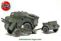 Le kit du canon de 25 pounder anglais et de son tracteur Morris Airfix au 1/76e