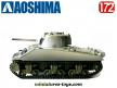 Le char US Sherman M4 A3 blanc en miniature par Aoshima au 1/72e