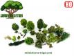 Un ensemble de 15 arbres miniatures au H0 HO 1/87e