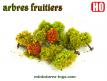 Un ensemble de 11 arbres fruitiers miniatures au H0 HO 1/87e