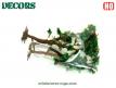 Un ensemble de 4 arbres miniatures au H0 HO 1/87e