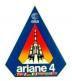 La fusée Européenne Ariane 4 de 1988 en miniature au 1/400e