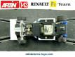 La Formule 1 Renault bleue et blanche en miniature pour circuit Artin au 1/43e