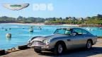 Un jeu de deux boutons de manchettes Aston Martin DB6 en métal argenté