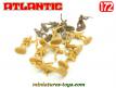 Les soldats allemands de l'Afrika-Korps en figurines Atlantic au 1/72e