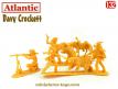 Un lot de 5 figurines de Davy Crockett et les trappeurs par Atlantic au 1/32e