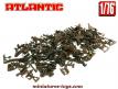 Un lot de 149 figurines d'indiens Atlantic en miniatures au 1/76e