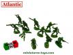 Un lot de 10 figurines Atlantic de la brigade italienne San marco au 1/32e