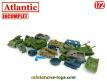 Un lot de 15 véhicules militaires miniatures Atlantic incomplets au 1/72e