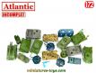 Un lot de 15 véhicules militaires miniatures Atlantic incomplets au 1/72e