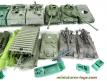 Un lot de 19 véhicules militaires miniatures Atlantic incomplets au 1/72e