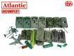Un lot de 19 véhicules militaires miniatures Atlantic incomplets au 1/72e